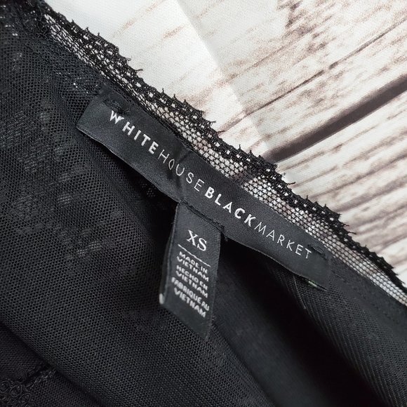 WHBM | Sheer Lace Reversible Long Sleeve Top - Picture 8 of 8